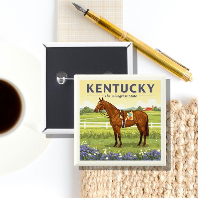 Vintage Kentucky 15 Cm Square Badge (Creator Uploaded)