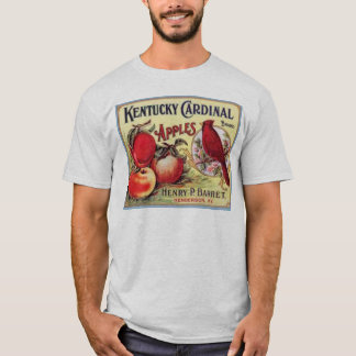 Vintage Kentucky Cardinal Apples, Henry P Barret, T-Shirt
