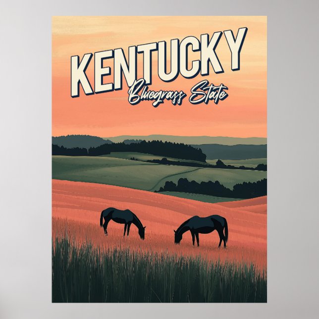 Vintage Kentucky Travel  Poster (Front)