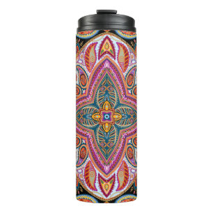 Vintage Kerchief Ornamental Pattern Thermal Tumbler