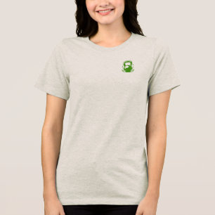 Vintage Kettlebell Laurel Wreath Gym Forest Green Tri-Blend Shirt