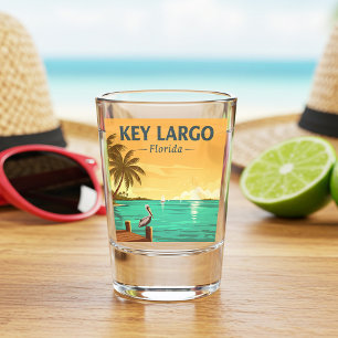 Vintage Key Largo Florida Shot Glass