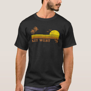 Vintage Key West Florida Beach Retro Sunset Keys 7 T-Shirt