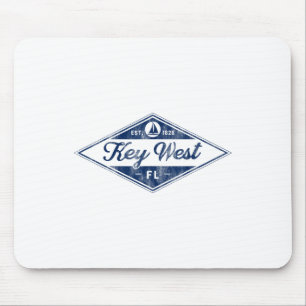 Vintage Key West Florida Keys Established 1828 Bea Mouse Pad