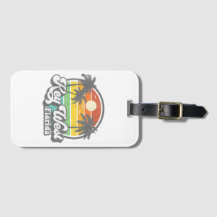 Vintage Key West Florida Keys Retro 70's Beach Vac Luggage Tag