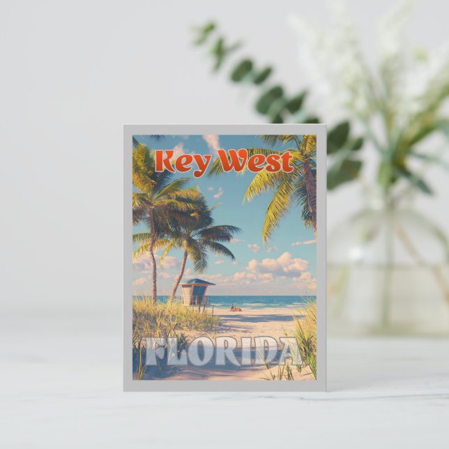 Vintage Key West Florida Postcard (Standing Front)