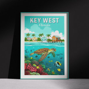 Vintage Key West Florida Poster
