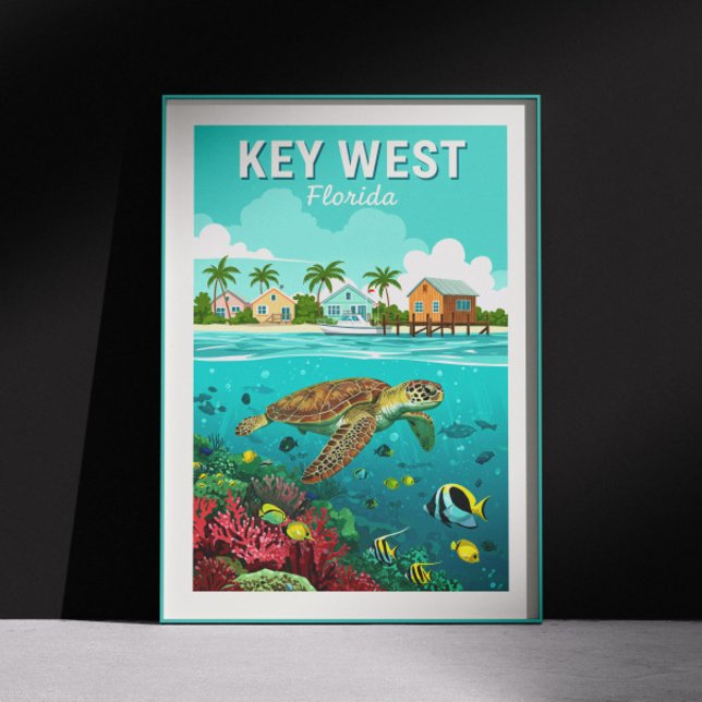 Vintage Key West Florida Poster (Creator Uploaded)