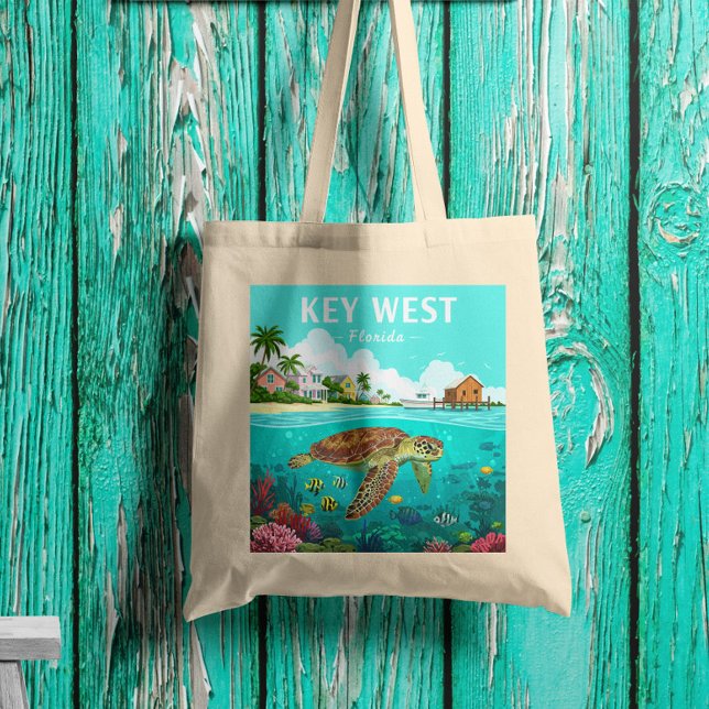 Vintage Key West Florida Tote Bag (Creator Uploaded)