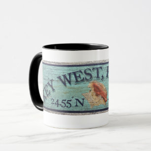 Vintage Key West nautical Travel Mug