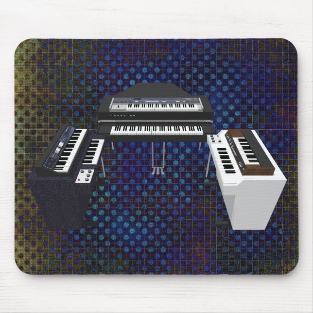 Vintage Keyboards: 3D Model: Custom Mousepad (Front)