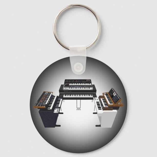 Vintage Keyboards: 3D Model: Keychain (Front)
