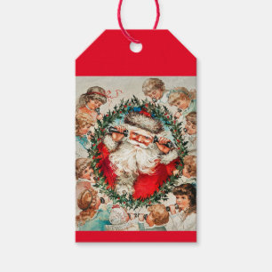 Vintage Kids Call Santa Christmas Gift Tags