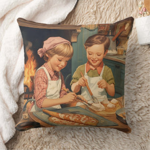 Vintage Kids Cooking Cushion