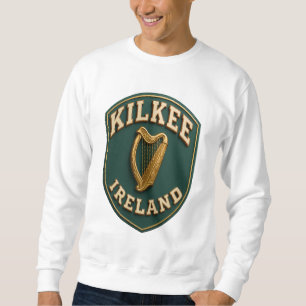 Vintage Kilkee Ireland Golden Harp Emblem T-Shirt Sweatshirt