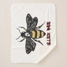 Vintage killer bee drawing