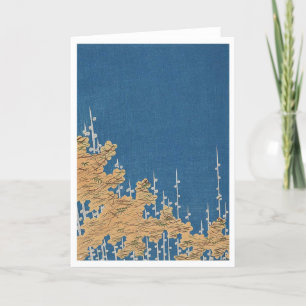 Vintage Kimono Pattern Greeting Card