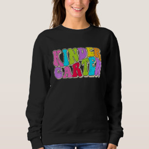 Vintage Kindergarten Back To School Teacher Studen Sweatshirt