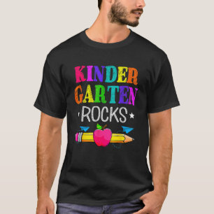 Vintage Kindergarten Rocks Teacher Student Back To T-Shirt