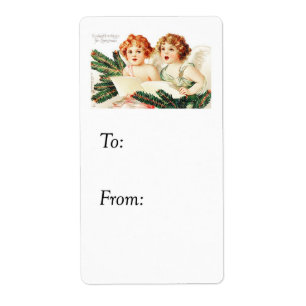 Vintage Kindest Christmas Greetings Gift Tag