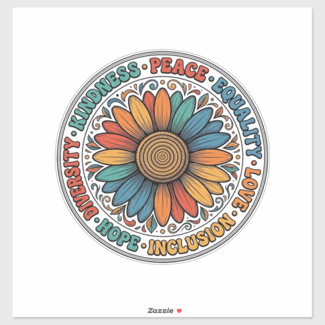 Vintage Kindness Peace Equality Flower Shirt_1 (Sheet)