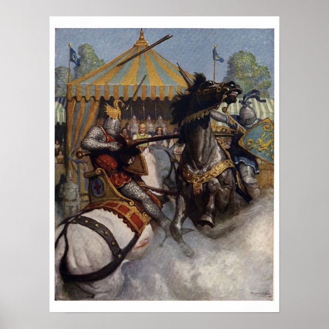 Vintage King Arthur Series 6 Art Print Poster (Front)