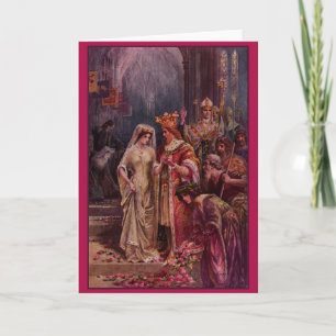 Vintage King Arthur Wedding Card