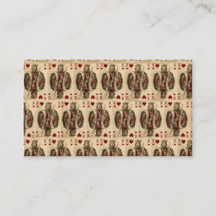 Vintage King Hearts PLaying Cards Collage