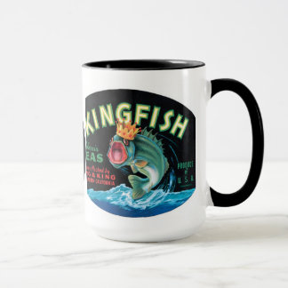 Vintage Kingfish Peas Label - Mug