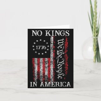 Vintage Kings in America Since 1776 Flag Men Women Card