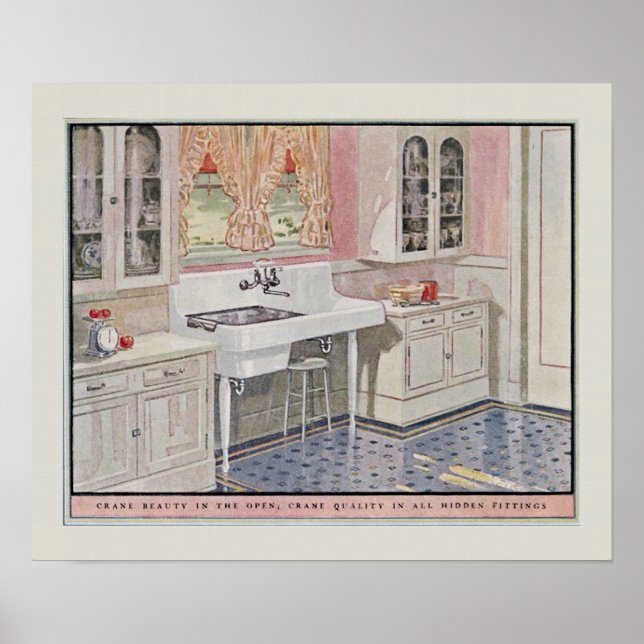Vintage Kitchen 1925 Poster (Front)