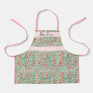 Vintage Kitchen Apron - Quilt Style  - Small