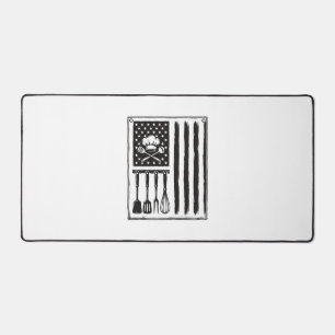 Vintage Kitchen Flag Cooking Utensils Shirt Design Desk Mat