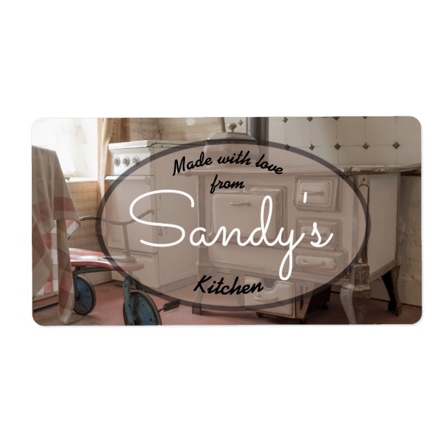 Vintage Kitchen Label (Front)