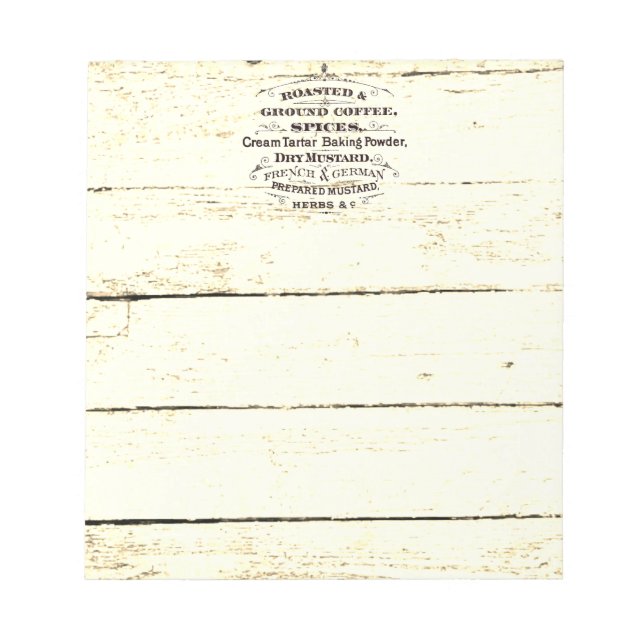 Vintage Kitchen  Notepad (Front)