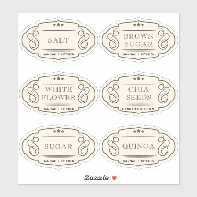 Vintage  Kitchen & Pantry Storage  (Sheet)