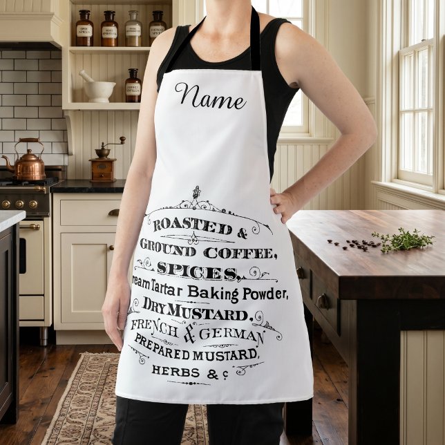 Vintage Kitchen personalised Apron (Creator Uploaded)