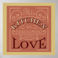 Vintage kitchen quote design.