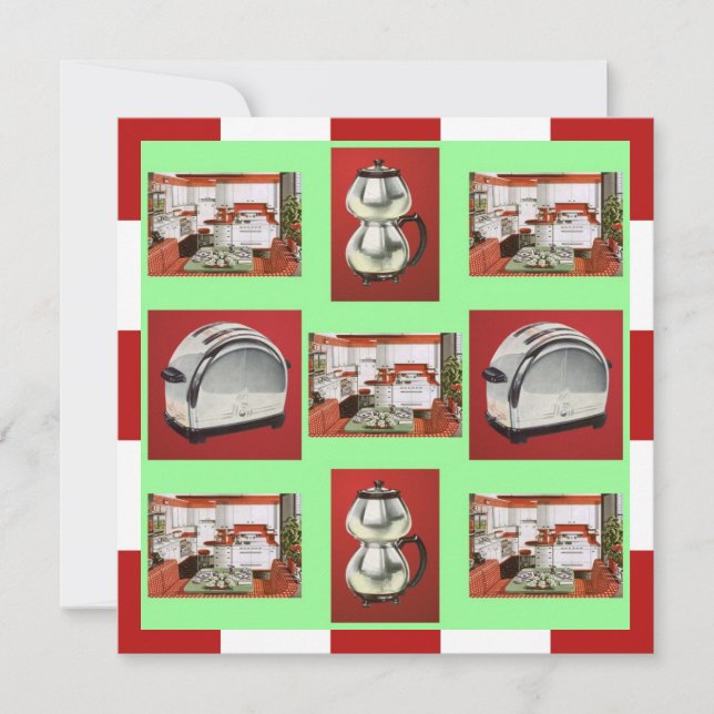 Vintage Kitchen Shower Announcement Invitation (Front)