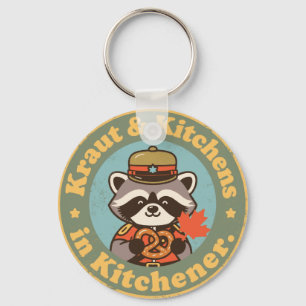 Vintage Kitchener Ontario German Pretzel Key Ring