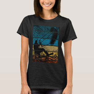 Vintage Kite Surfer Surfing Kitesurfing Surf T-Shirt
