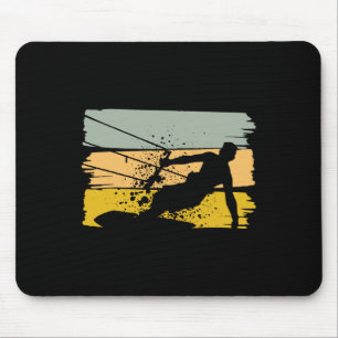 Vintage Kite Surfing, Kiteboarding, Kiter, Water S Mouse Pad