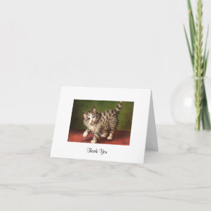 Vintage Kitten Card Greeting Card
