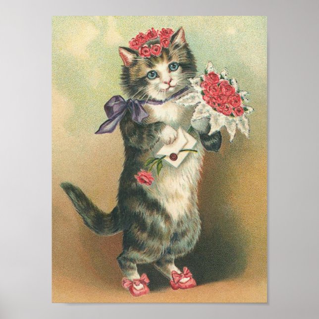 Vintage Kitten Poster (Front)