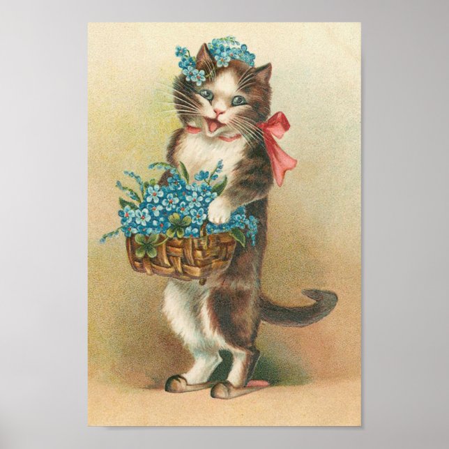 Vintage Kitten Poster (Front)