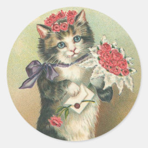 Vintage Kitten Stickers