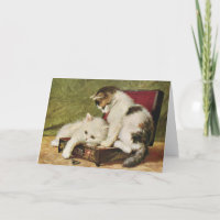 Vintage Kittens Art, Your Text