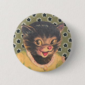 Vintage Kitty Cat Pin Old Pictures