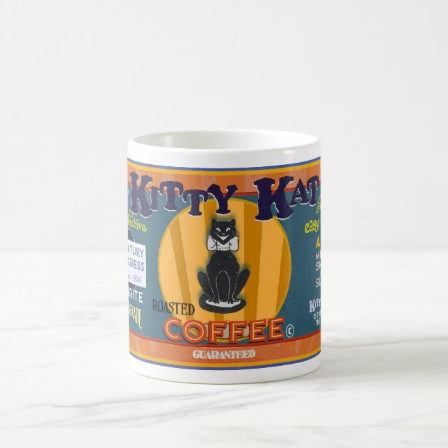 VINTAGE KITTY KAT COFFEE BRAND  MUG (Center)