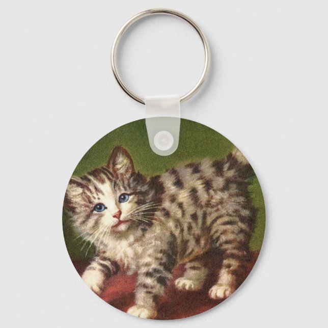 Vintage Kitty Key Chain (Front)